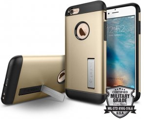 Чохол-накладка Spigen для Apple iPhone 6/6s - Slim Armor Champagne Gold