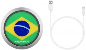 Зарядний пристрій Momax Q. Pad Fast Wireless Charger Brazil World Cup Limited Edition (UD3BZ)