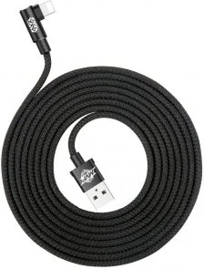 Фото: Кабель Baseus MVP Elbow AM / Lightning 2m Black (CALMVP-A01) № 2 | KTC