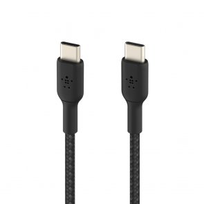 Кабель USB Type-C (CM/CM) 1м, Belkin Braided, Black