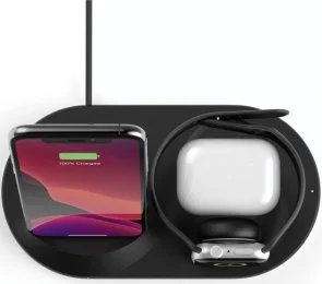 Фото: Бездротова зарядна станція Belkin 3in1 Wireless Pad/Stand/Apple Watch Black (WIZ001VFBK) № 4 | KTC