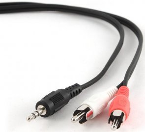 Кабель Gembird Jack 3.5mm / 2xRCA 20m Black (CCA-458-20M)