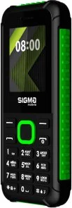 Фото: Мобільний телефон SIGMA X-style 18 Track Black Green № 2 | KTC