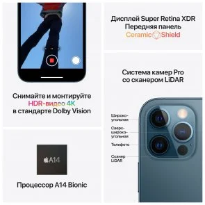 Фото: Смартфон Apple iPhone 12 Pro 128GB Pacific Blue (MGMN3) № 6 | KTC