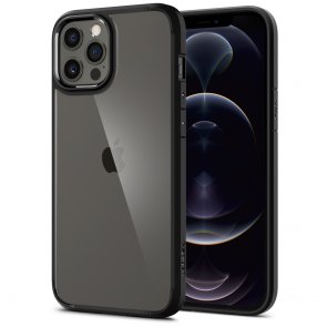 Чохол Spigen for iPhone 12 Pro Max - Crystal Hybrid Matte Black (ACS01477)