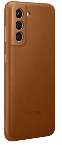 Чохол-накладка Samsung для Galaxy S21 (G991) - Leather Cover Brown