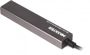 USB-хаб Maxxter HU3C-4P-01 Dark Grey (HU3C-4P-02)