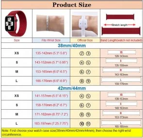 Фото: Ремінець HiC for Apple Watch 41/40/38mm - Braided Solo Loop PRODUCT RED - Size S № 4 | KTC