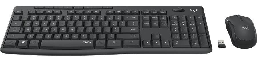 Комплект клавіатура+миша Logitech MK295 Wireless Graphite (920-009807)