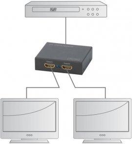 Сплітер Digitus 4K HDMI Splitter 1x2 (DS-46304)