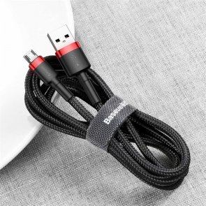 Кабель Baseus Cafule AM / Micro USB 0.5m Black-Red (CAMKLF-A91)