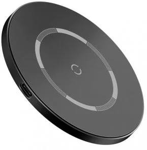 Фото: Бездротовий зарядний пристрій Baseus Simple Magnetic 15W Black (WXJK-E01) № 2 | KTC