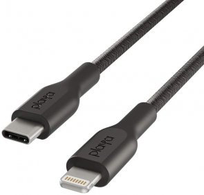 Кабель Belkin Playa Braided Type-C / Lightning 1m Black (PMBK1004BT1MPBB)