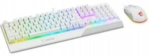 Фото: Комплект клавіатура+миша ігровий MSI Vigor GK30 Combo UA White (S11-04UA302-CLA) № 2 | KTC
