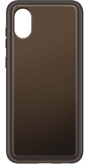 Чохол Samsung for Galaxy A03 - Soft Clear Cover Black (EF-QA032TBEGRU)