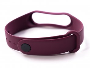  Ремінець for Xiaomi Mi Band 3/4 - Silicone New Bordo