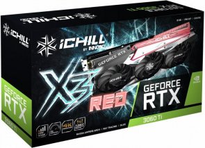 Відеокарта Inno3D RTX 3060 Ti iChill X3 Red (C306T3-08D6X-1671VA39H)