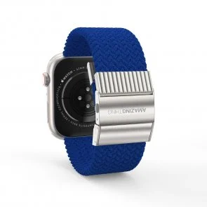 Фото: Ремінець AMAZINGthing for Apple Watch 45/44/42mm - Titan Weave Blue (ATS7TW45BU) № 5 | KTC