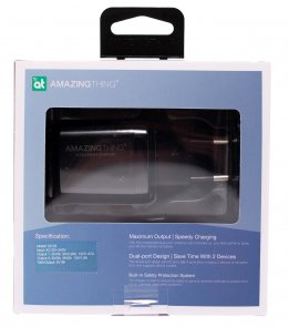 Зарядний пристрій AMAZINGthing EU PD 20W QC3.0 Speed Pro Black (EUPD20WB)