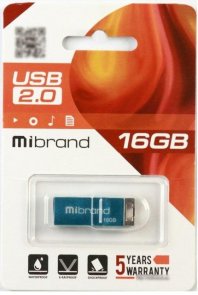 Флешка USB Mibrand Chameleon 16GB Light blue (MI2.0/CH16U6LU)