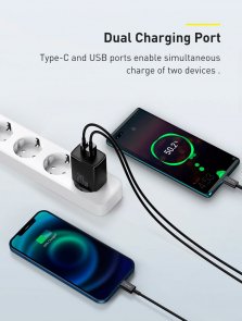 Зарядний пристрій Baseus Compact Quick Charger 20W White (CCXJ-B02)