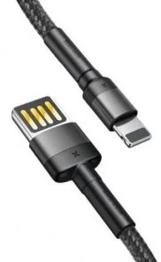 Фото: Кабель Baseus Cafule Special Edition AM / Lightning 1m Black/Grey (CALKLF-GG1) № 3 | KTC