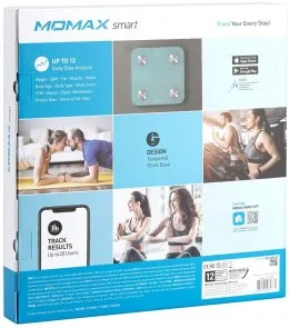 Фото: Смарт ваги Momax Lite Tracker IoT Body Scale Blue (EW2SB) № 5 | KTC