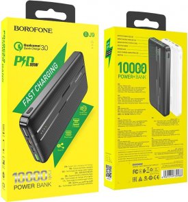 Батарея універсальна BOROFONE BJ9 Uranus 10000mAh Black (BJ9B)