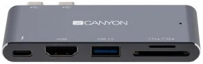 Фото: USB-хаб Canyon 5in1 DS-5 Dark Gray (CNS-TDS05DG) № 3 | KTC