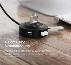 Фото: USB-хаб UGREEN CR106 Black (20277) № 3 | KTC