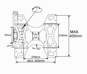 Кронштейн Gembird WM-37RT-01 Black