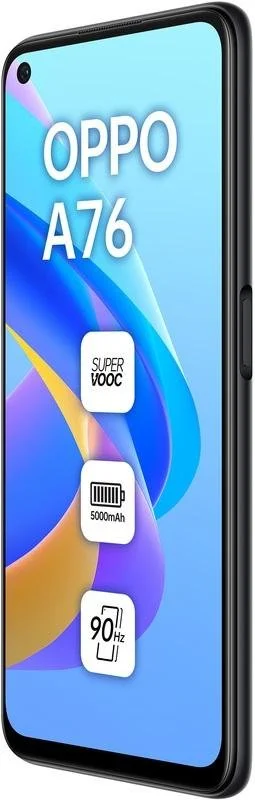Фото: Смартфон OPPO A76 4/128GB Glowing Black № 4 | KTC