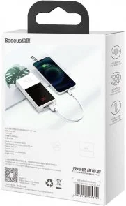 Фото: Кабель Baseus Superior Series Fast Charging 2.4A AM / Lightning 0.25m White (CALYS-02) № 6 | KTC