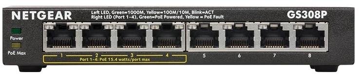 Комутатор NETGEAR GS308P (GS308P-100PES)