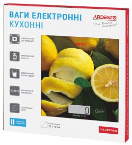 Ваги кухоннi Ardesto SCK-893 LEMON