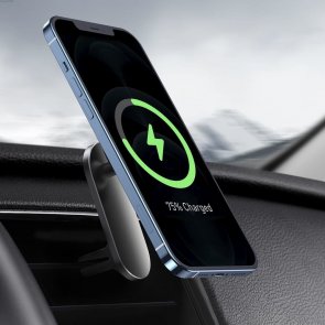 Кріплення для мобільного телефону Baseus Big Energy Car Mount Wireless Charger Black (WXJN-01)