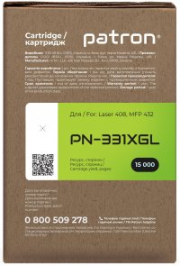 Сумісний картридж PATRON Green Label for HP 331X (CT-HP-W1331X-PN-GL)