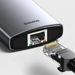 Фото: USB-хаб Baseus Metal Gleam Series 8in1 Gray (CAHUB-CV0G) № 4 | KTC