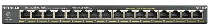 Фото: Комутатор NETGEAR GS316P (GS316P-100EUS) № 2 | KTC