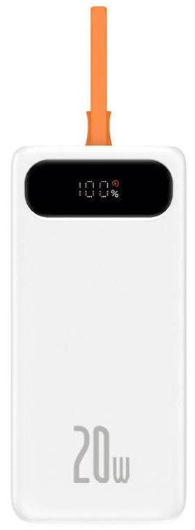 Батарея універсальна Baseus Block 10000mAh White (PPBLK-02)