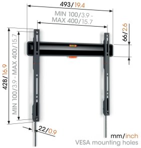 Кронштейн Vogels TVM 3403 Black (3834030)