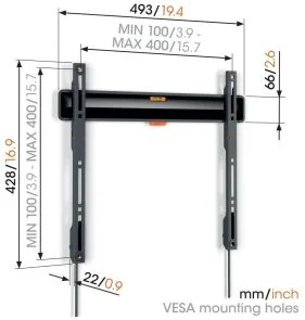 Фото: Кронштейн Vogels TVM 3403 Black (3834030) № 2 | KTC