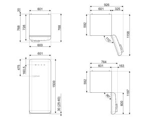 Холодильник однодверний Smeg Smeg Retro Taupe