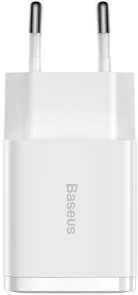 Фото: Зарядний пристрій Baseus Compact Charger 2U 10.5W White (CCXJ010202) № 3 | KTC