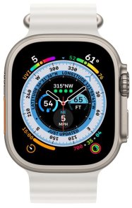 Смарт годинник Apple Watch Series Ultra 49mm Titanium Case with White Ocean Band