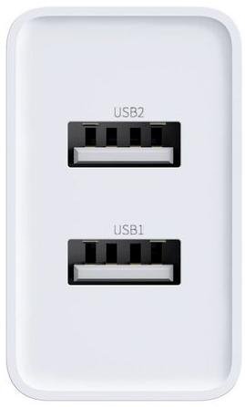 Зарядний пристрій Baseus Speed Mini Dual U 10.5W White with Lightning cable 1m (TZCCFS-R02)