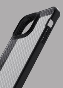 Чохол iTSkins for iPhone 14 Pro HYBRID R TEK Black and Transparent (AP4X-HBTEK-BKTR)
