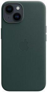Чохол Apple for iPhone 14 - Leather Case with MagSafe Forest Green (MPP53ZE/A)
