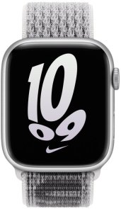 Ремінець Apple for Apple Watch 45mm - Nike Sport Loop Summit White/Black (MPJ03)