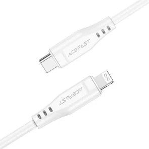 Фото: Кабель Acefast C3-01 30W Type-C / Lightning MFI 1.2m White (AFC3-01W) № 3 | KTC